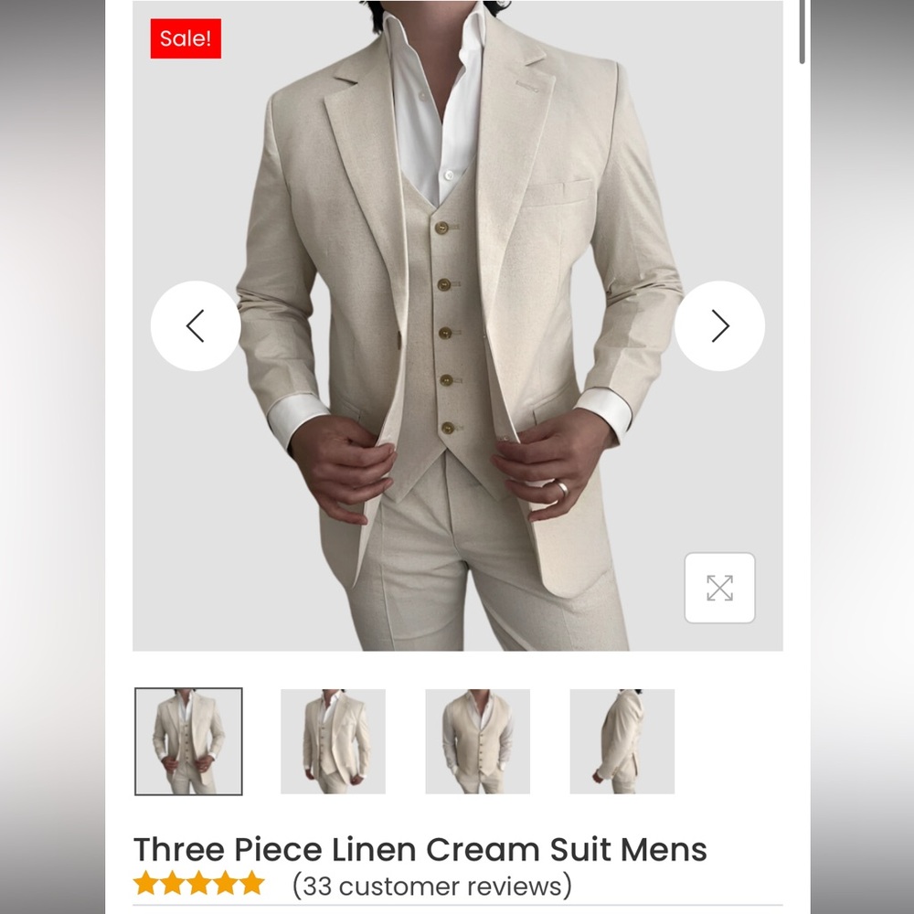 Linen Blend Suit